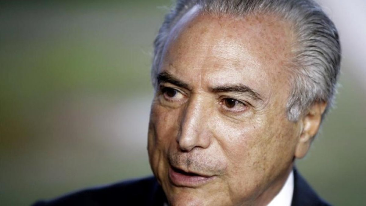 Michel Temer durante una rueda de prensa este lunes.-FERRANDO BIZERRA JR / EFE