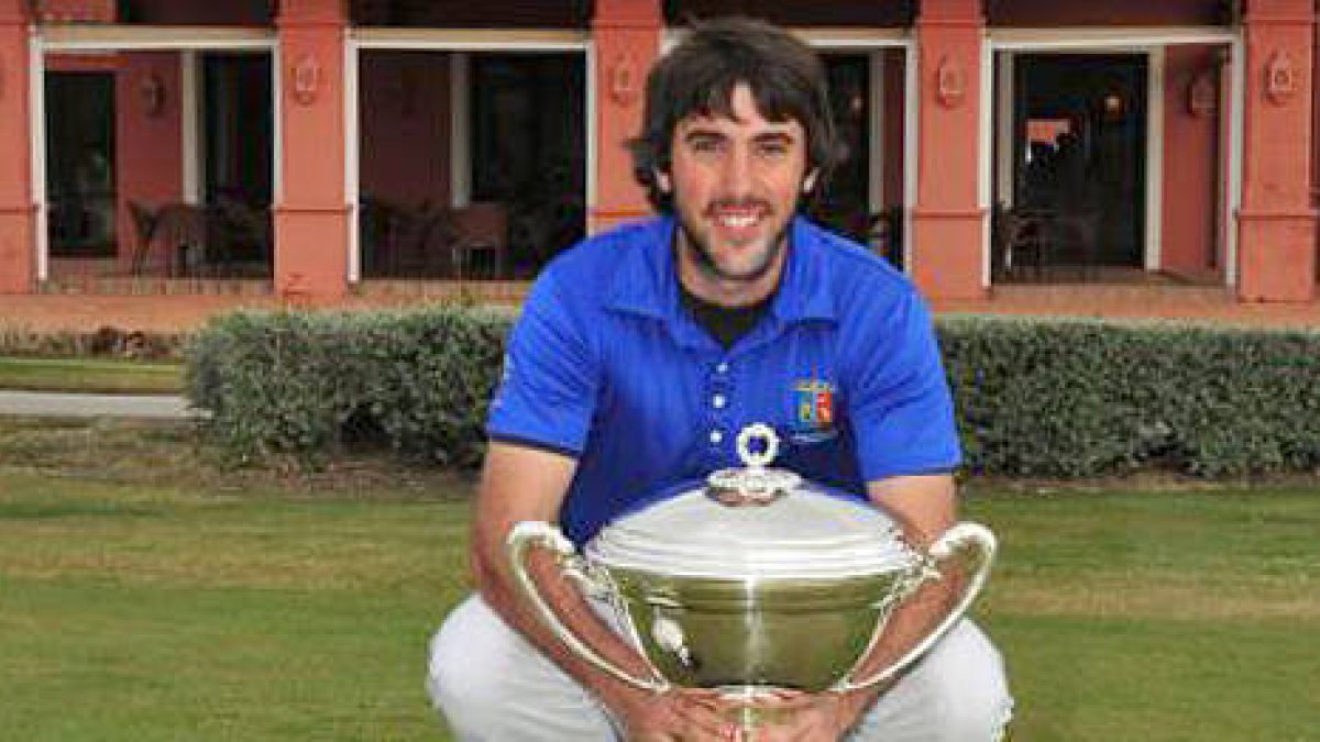 Daniel Berná, ganó la Copa del Rey amateur en marzo. / RFEG-