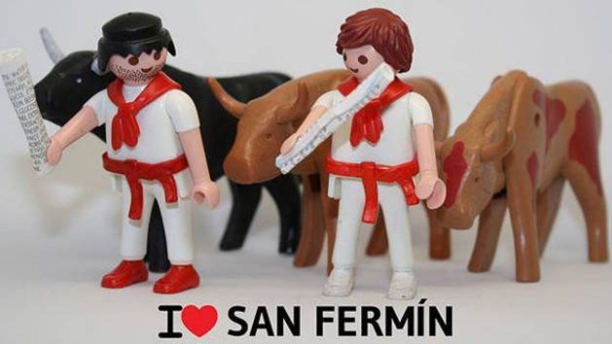 Uno de los divertidos montajes sobre San Fermín que estos días pueblan Twitter.-Foto: @ILOVECLICKS