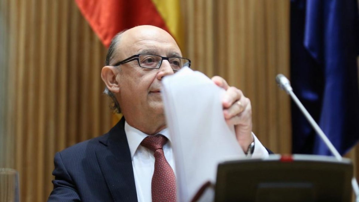 Montoro, durante la presentación de los Presupuetos.-JUAN MANUEL PRATS