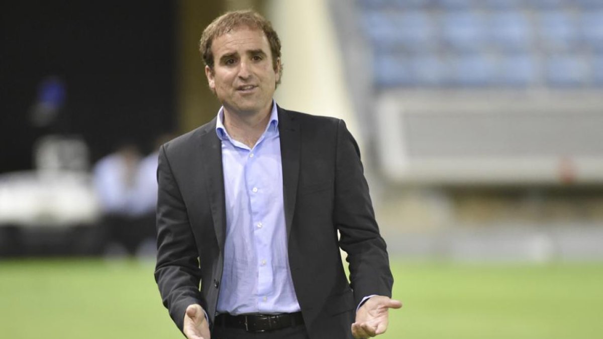 Arrasate en el encuentro disputado hace siete días en Los Pajaritos ante la Ponferradina.-Diego Mayor