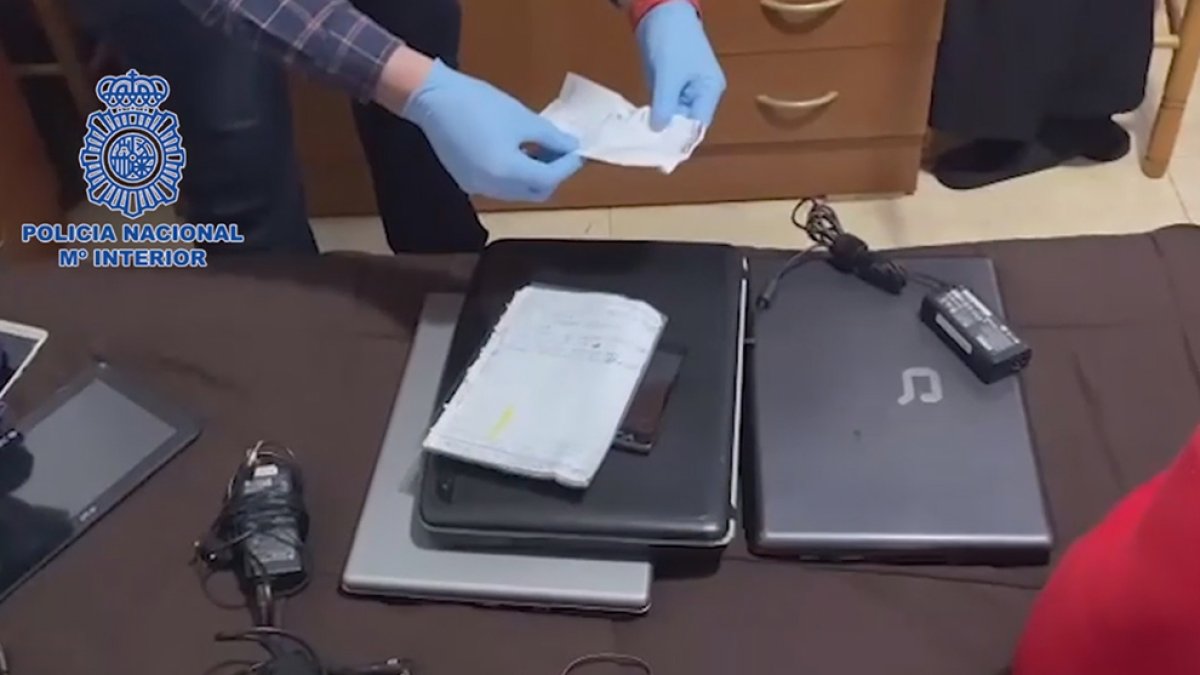 Material intervenido en la Operación Morfeo. HDS