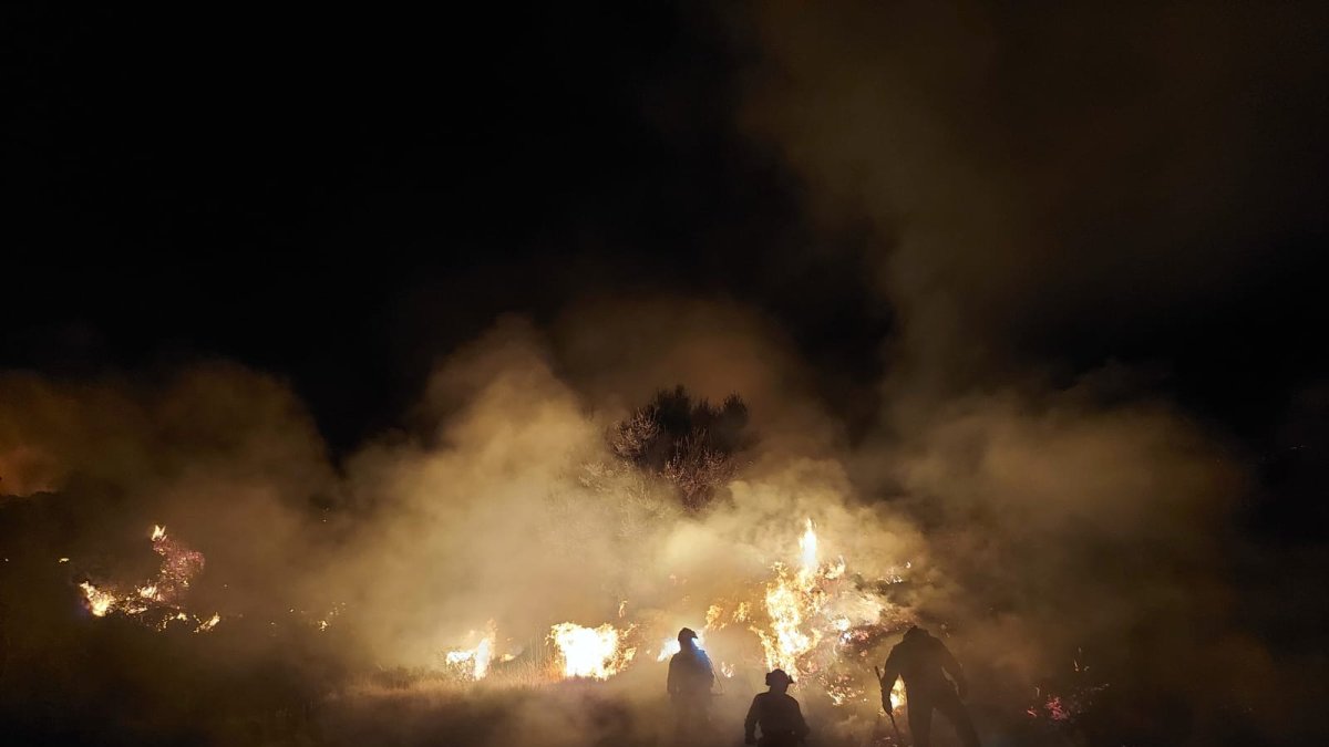 Labores nocturnas de extinción. BRIF LUBIA