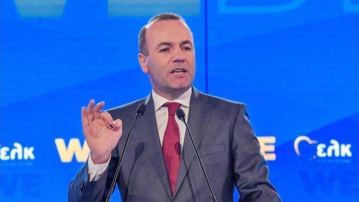 El candidato del PPE a las elecciones europeas, Manfred Weber.-EL PERIÓDICO