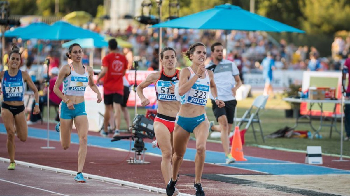 Marta Pérez se proclamó campeona de España de 1.500 metros en la pista de Getafe.-HDS