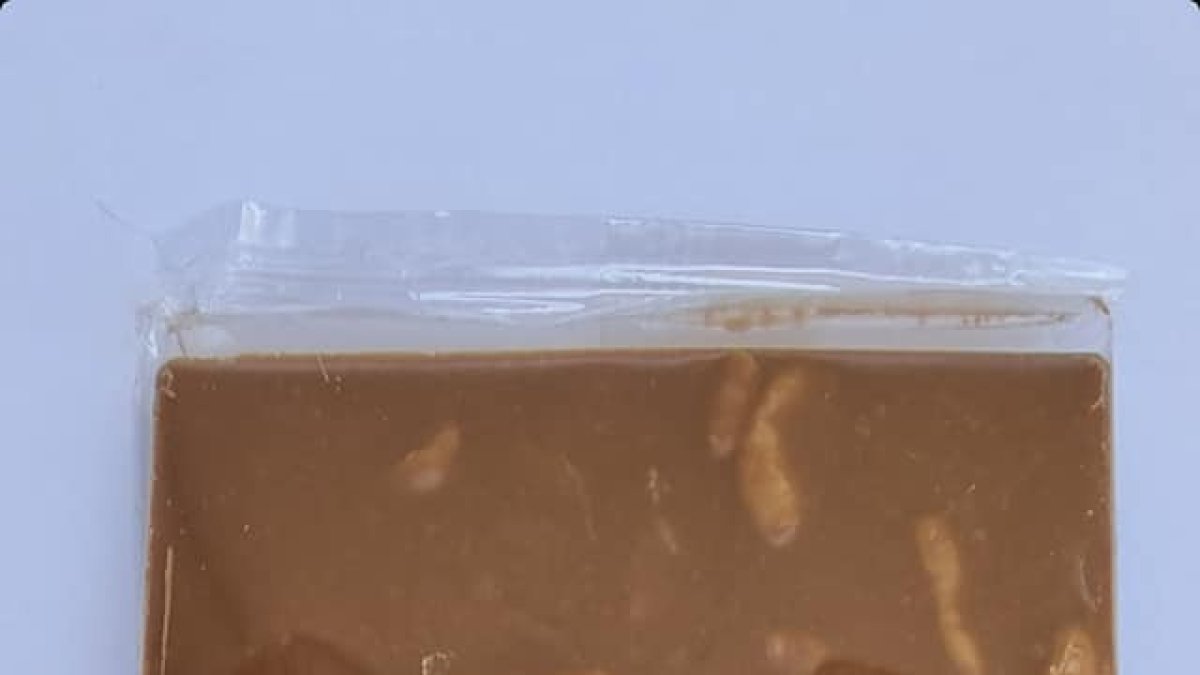 Uno de los primeros envases del Chocorrezno en su versión con leche. HDS