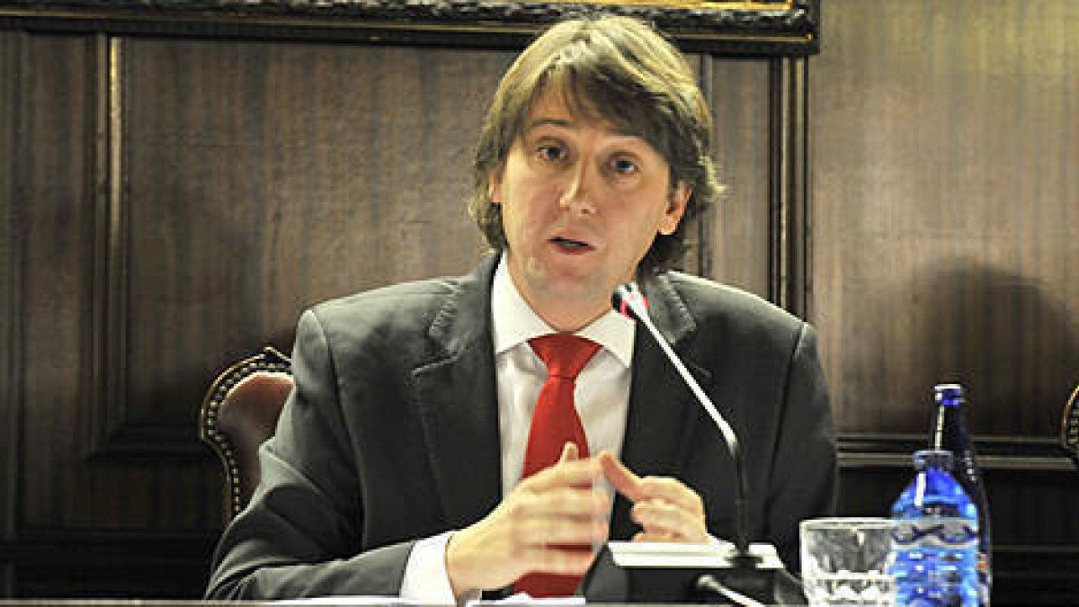 El alcalde de Soria, Carlos Martínez Mínguez. -