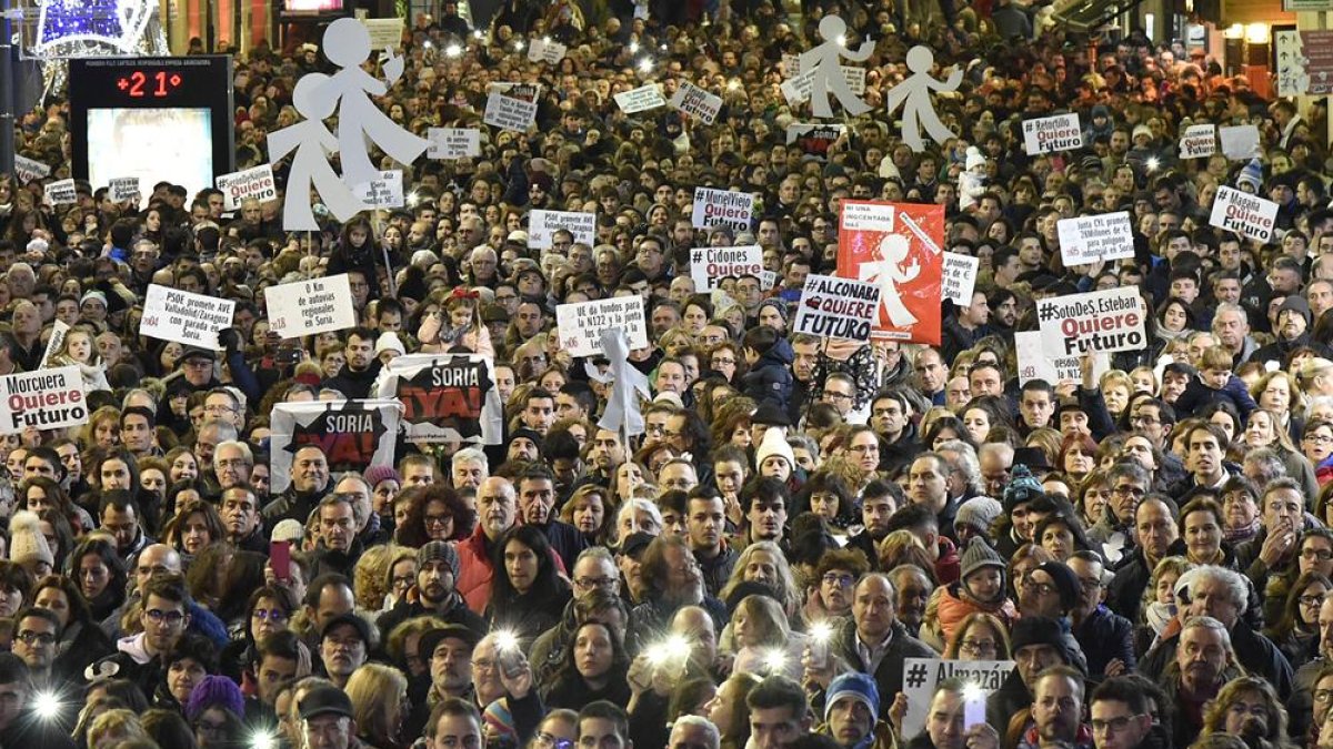 Manifestación de Soria Ya-Valentín Guisande