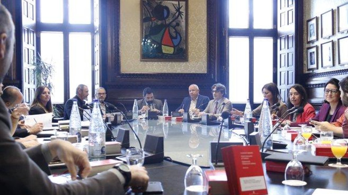 Reunión de la junta de portavoces del Parlament, este martes.-ACN