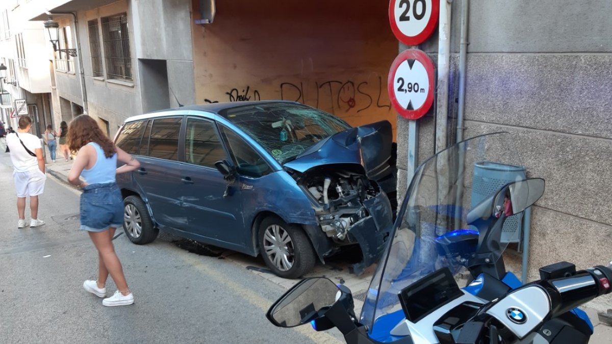 Imagen del accidente. VÍCTOR F. MORENO