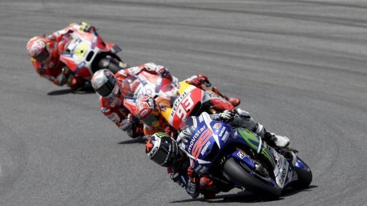 Jorge Lorenzo durante el Gran Premio de Italia.-REUTERS
