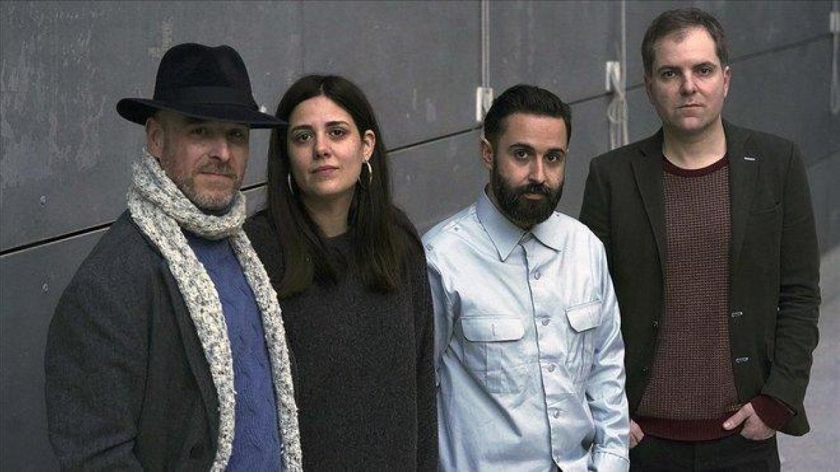De izquierda a derecha, Salvador Simó, Belén Funes, Aritz Moreno y Galder Gaztelu-Urrutia.-DAVID CASTRO