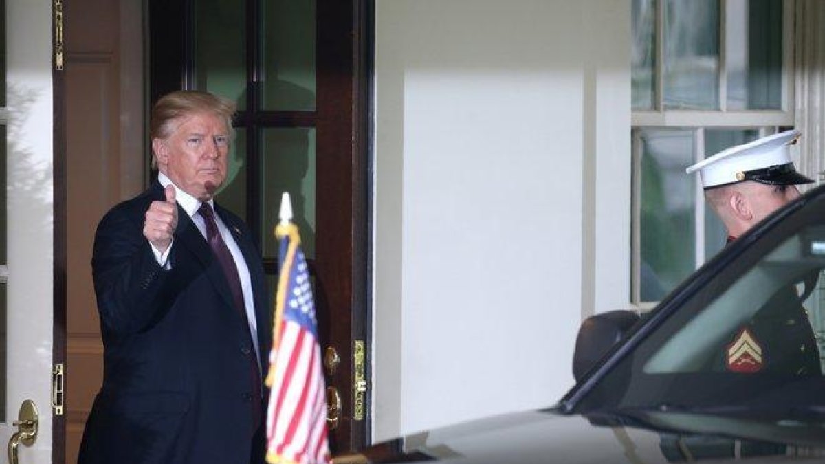 El presidente de los Estados Unidos, Donald Trump, en la Casa Blanca.-REUTERS