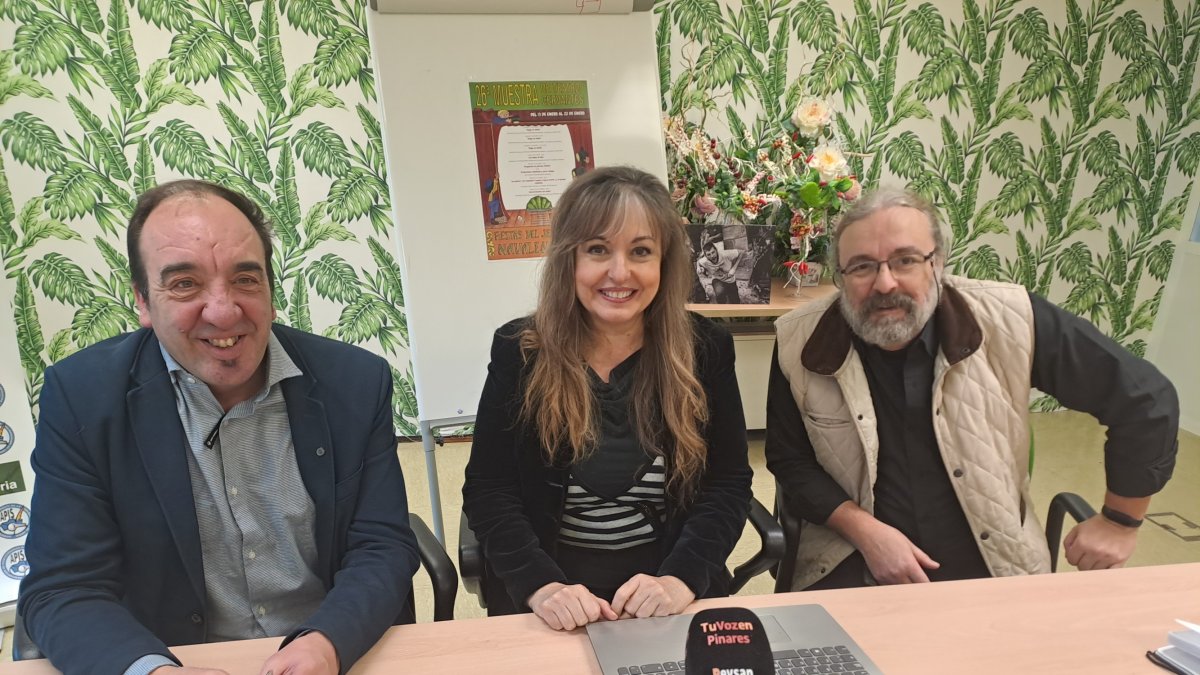 Chusja Andrés, Monserrat Martínez y Ángel Cercós. R. F.