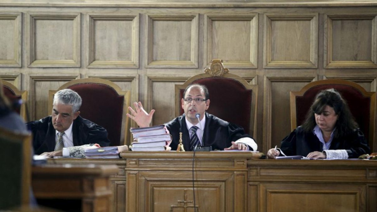 Los magistrados de la Audiencia Provincial de Soria.-HDS