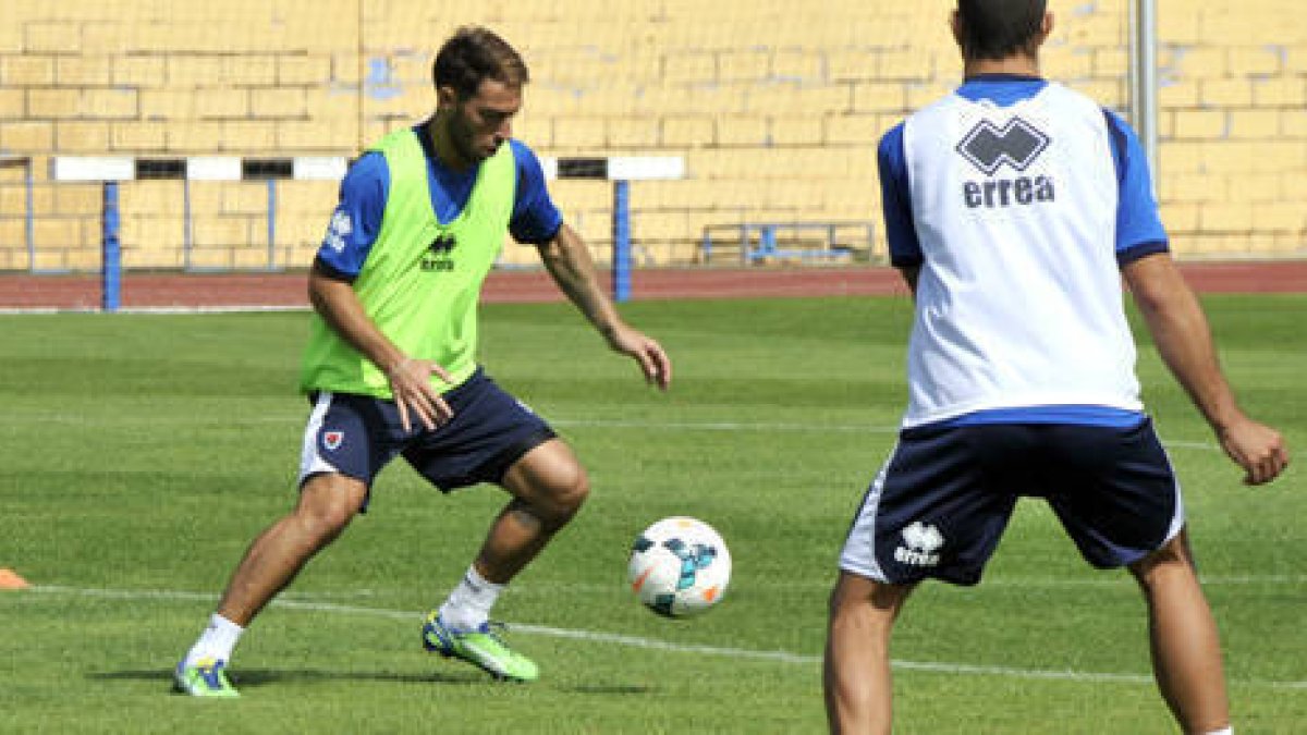 Miguel Palanca durante un entrenamiento. / DIEGO MAYOR-