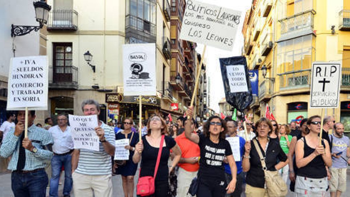 Una imagen de los manifestantes-