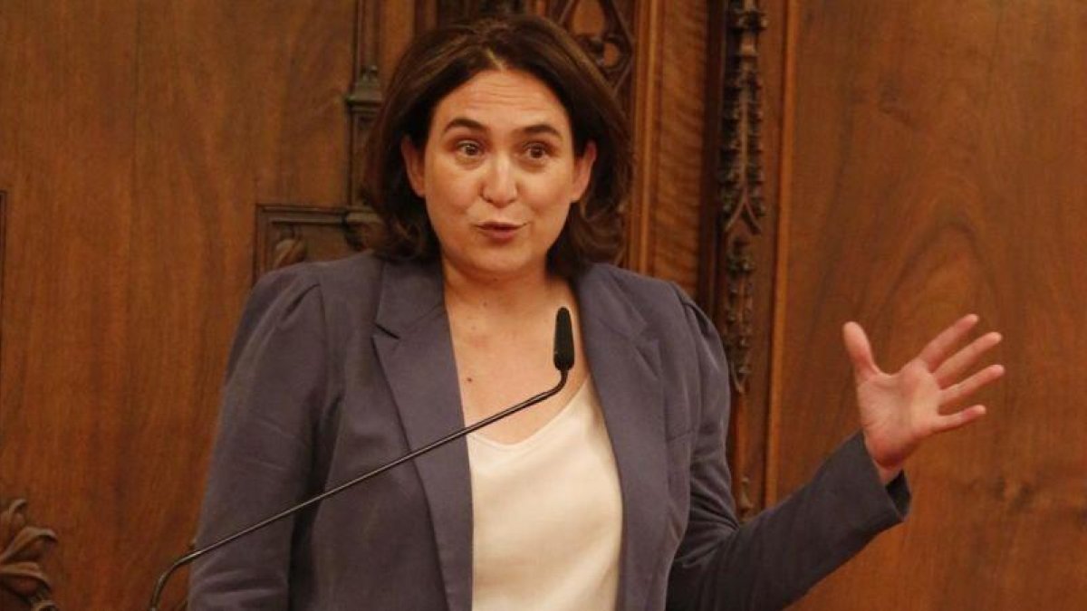 La alcaldesa de Barcelona, Ada Colau.-ÁLVARO MONGE