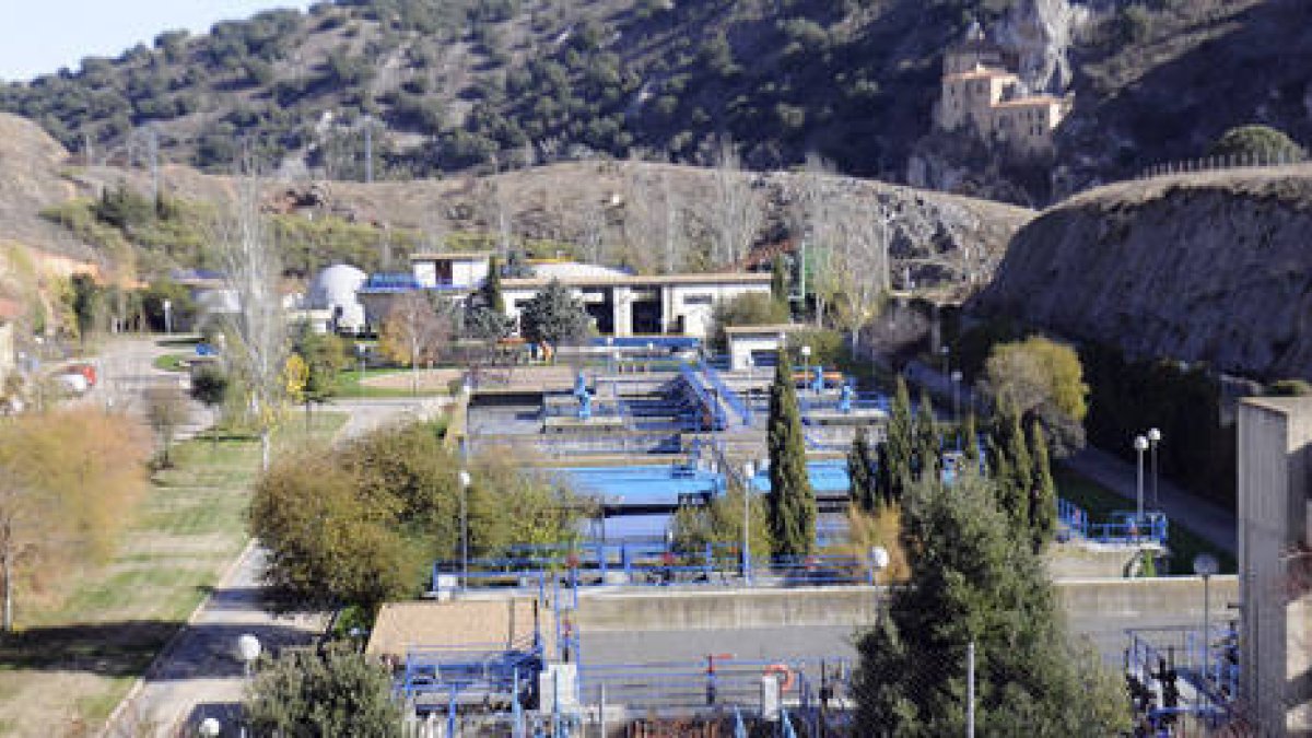 La actual depuradora de Soria. / Ú.S.-