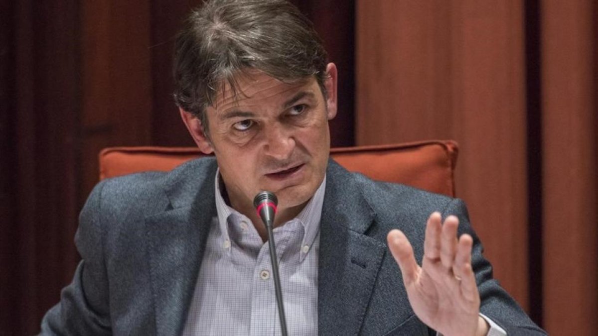 Oriol Pujol Ferrusola, en la comisión antifraude del Parlament, en marzo del 2015.-FERRAN SENDRA