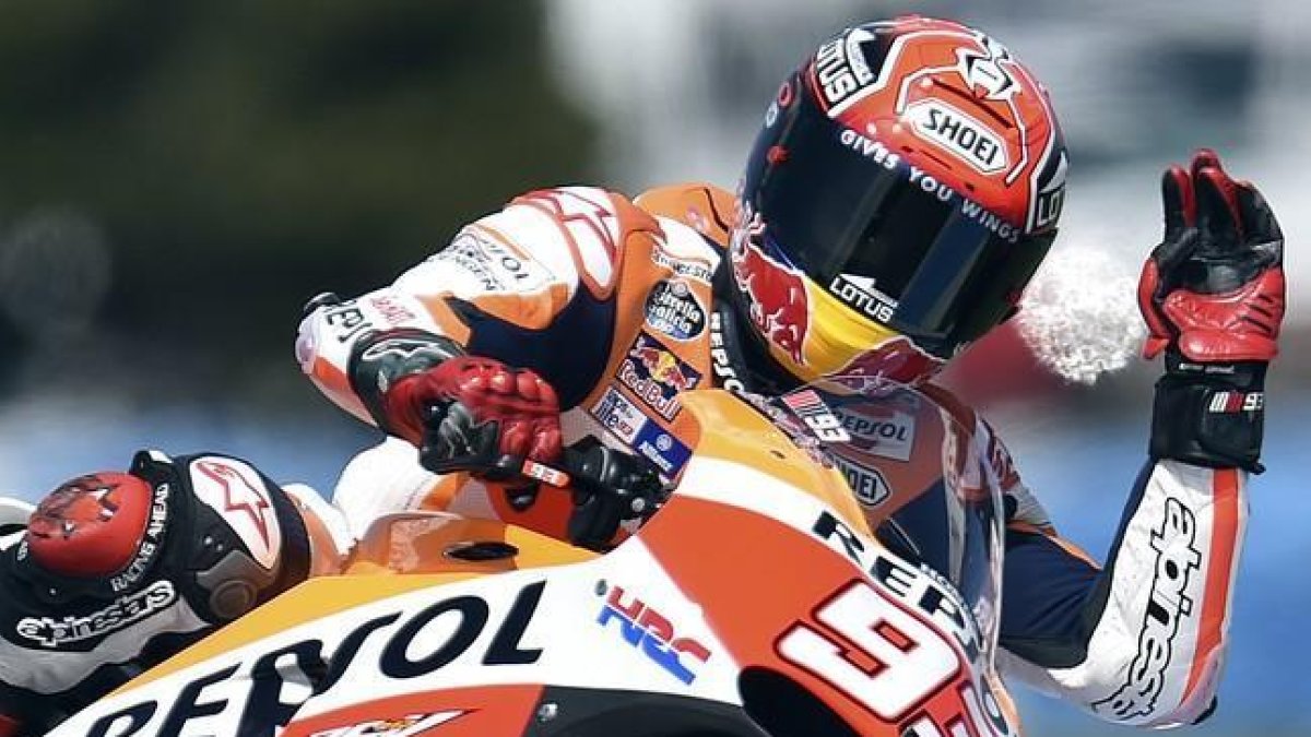 Marc Márquez ha logrado en Australia su octava 'pole' de la temporada.-AFP / SAEED KHAN