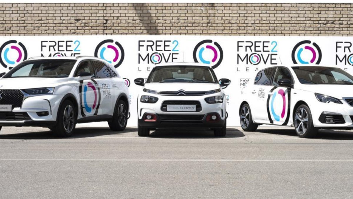 Modelos de DS, CItroën y Peugeot para Free2Move Lease.-/ GREGORIO