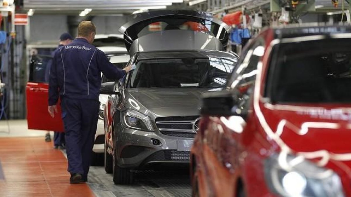 Planta de Mercedes Benz en Rastatt, Alemania.-