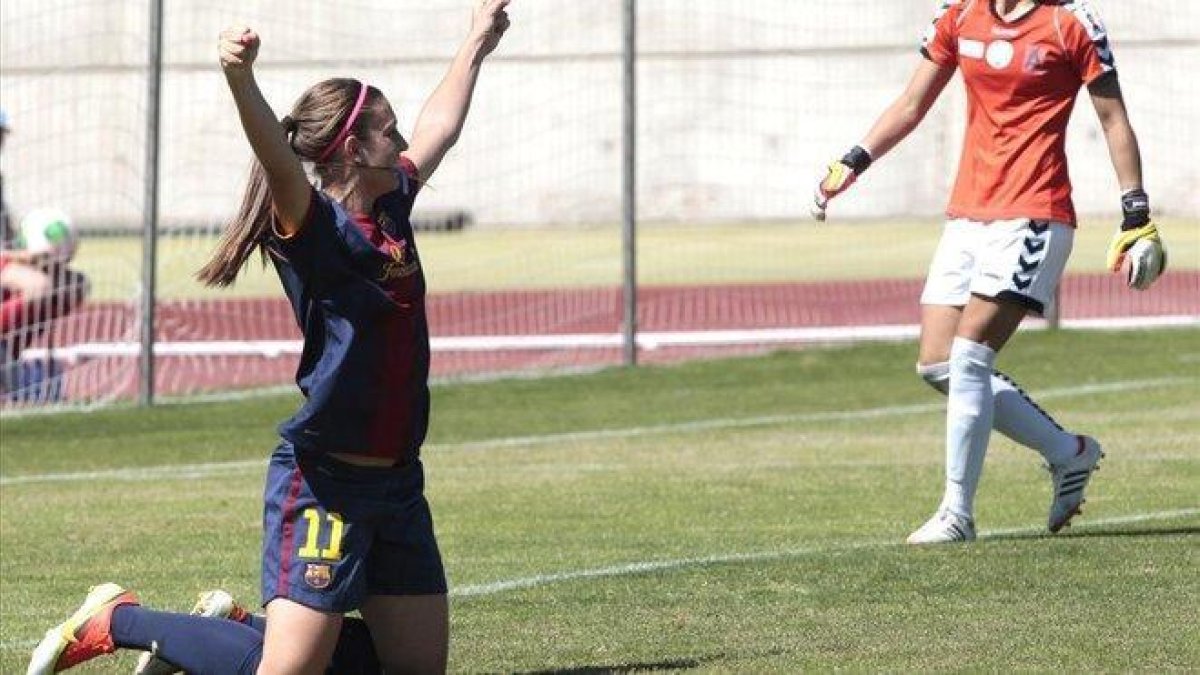 Alexia Putellas celebra un gol.-EFE / ÁNGEL DÍAZ
