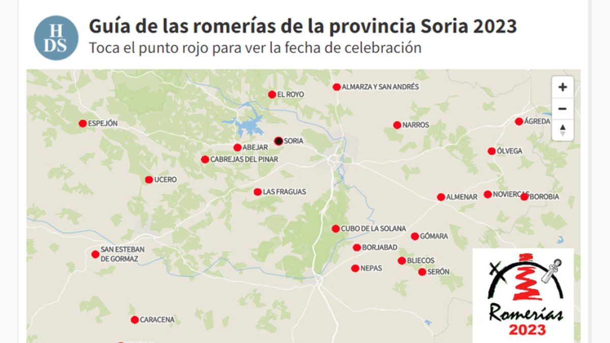 Captura de pantalla del mapa interactivo.-HDS