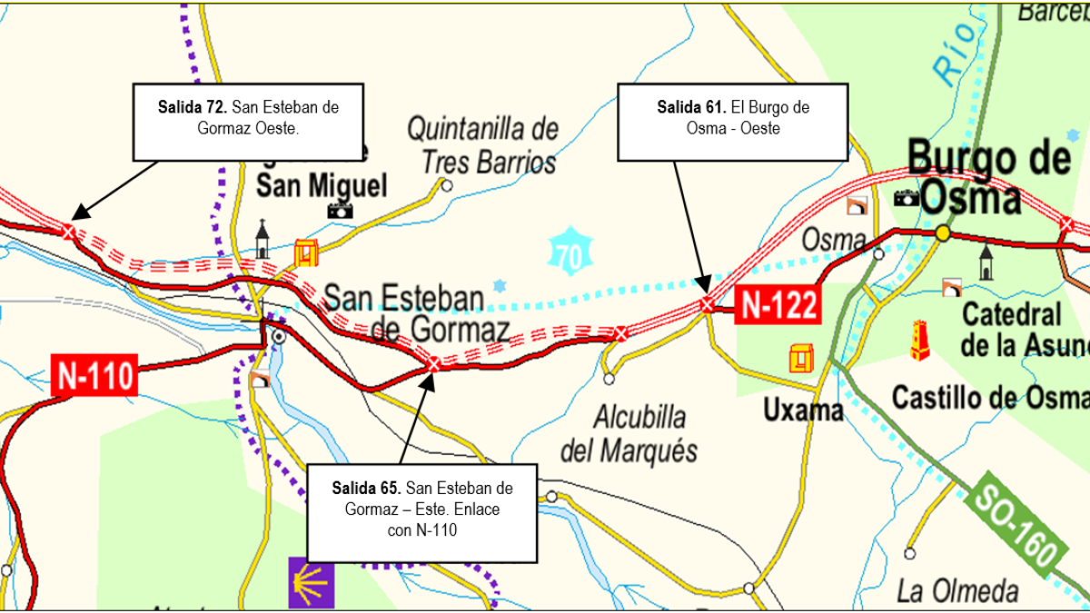Tramo de las obras remitido por el Mitma.-HDS