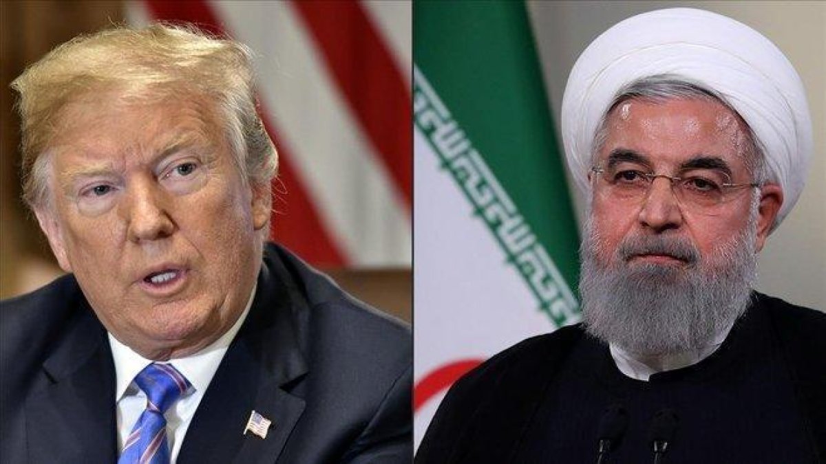 El presidente de EEUU, Donald Trump, y el presidente iraní, Hasán Rohaní.-AFP