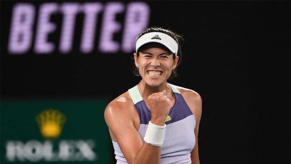 La tenista española Garbiñe Muguruza.-AFP
