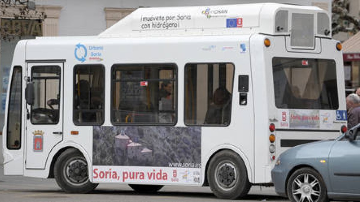 El autobús del Hychain. / F.S.-