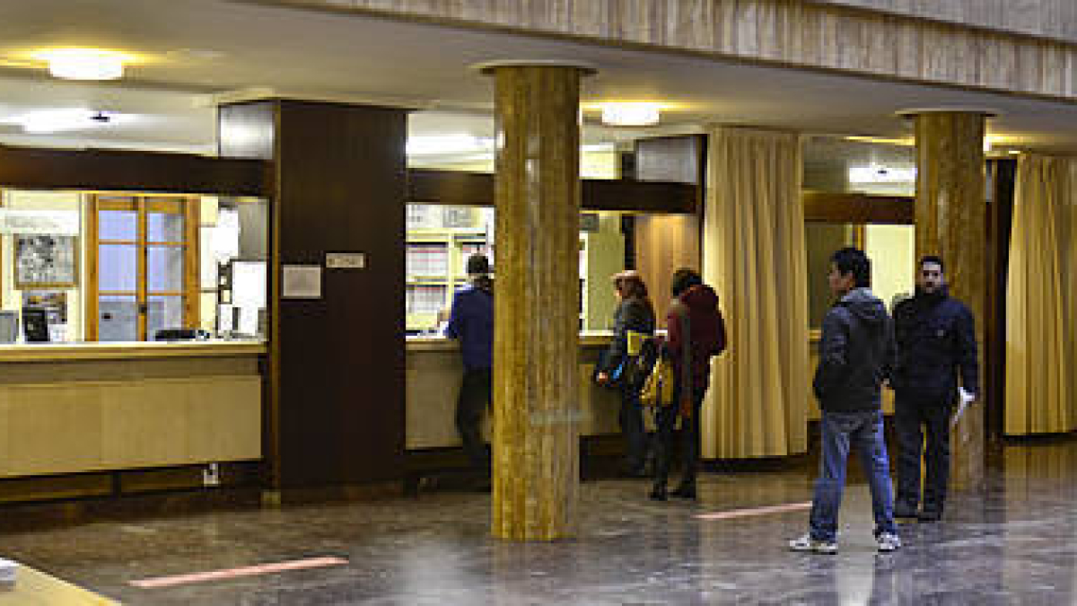 El patio de columnas del Ayuntamiento de Soria. / HDS-