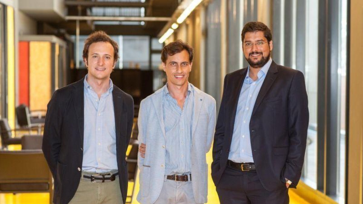 Oriol Chimenos, Luis Reig, Leonardo Ramírez, socios de Zank.-