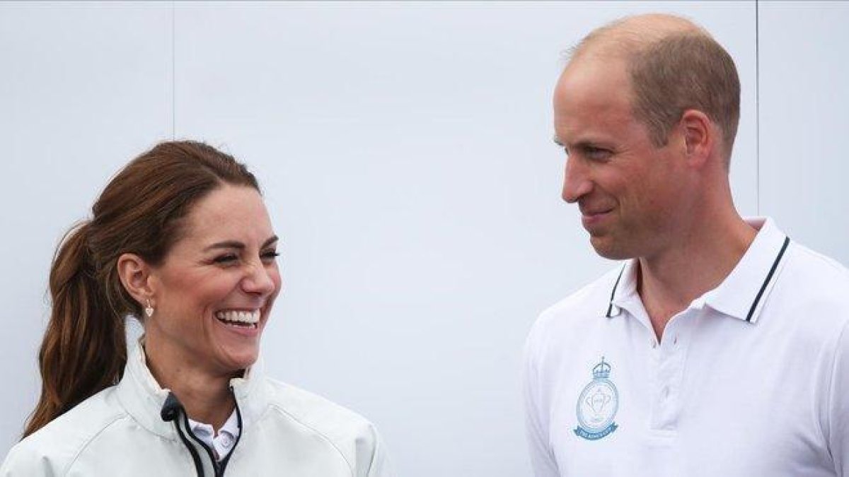 Los duques de Cambrige, en una regata celebrada hace unos días en la isla de Wigt.-