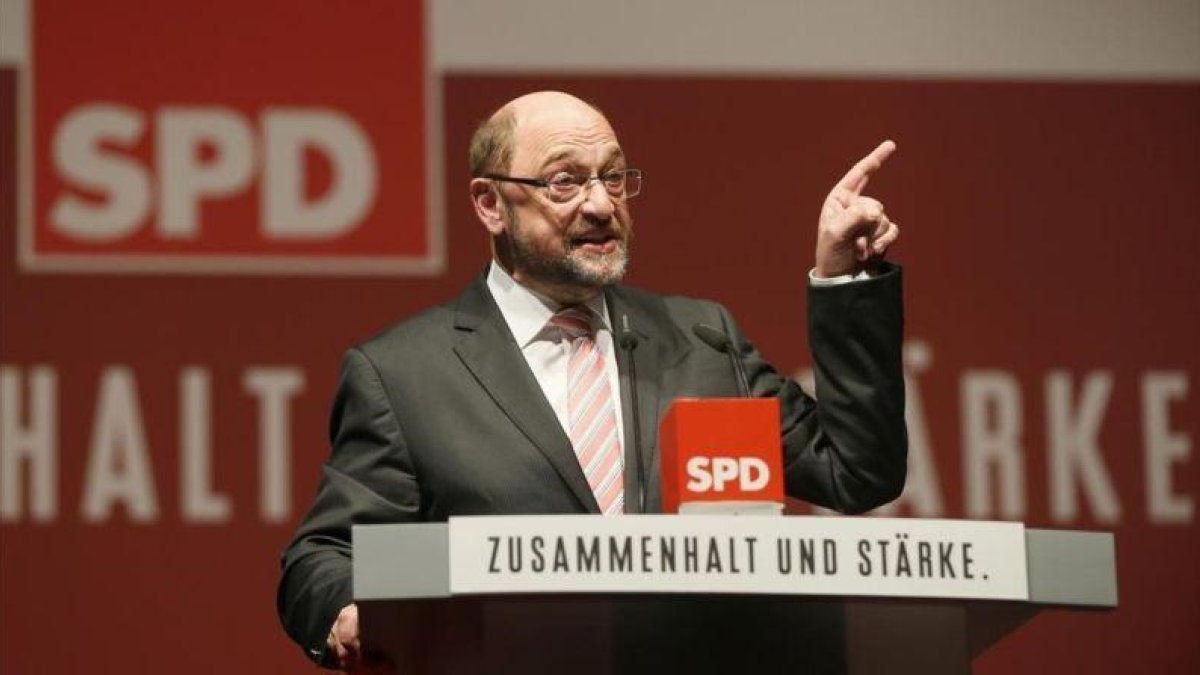 Martin Schulz, en un acto del partido en Orscholz.-EFE / RONALD WITTEK