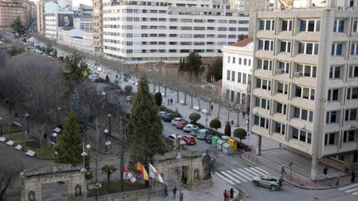 El paseo del Espolón. / Ú.S.-