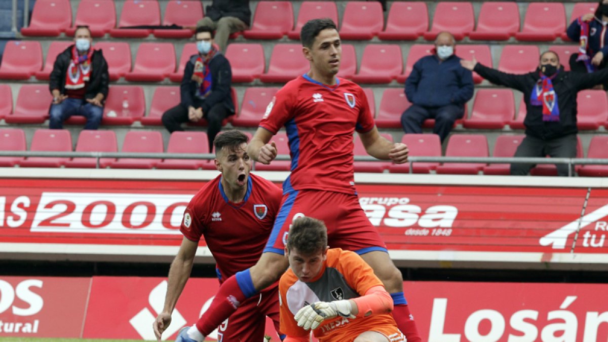 Asier Benito es el gran baluarte en ataque del Numancia en este inicio de temporada. LUIS ÁNGEL TEJEDOR