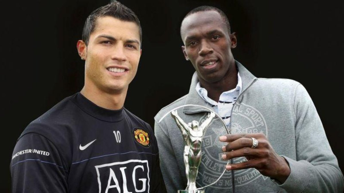 Cristiano Ronaldo y Usain Bolt, en los premios Laureus de 2009.-EFE