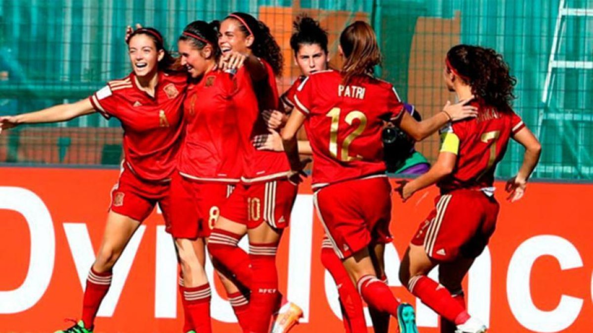 La selección española femenina sub-20.-