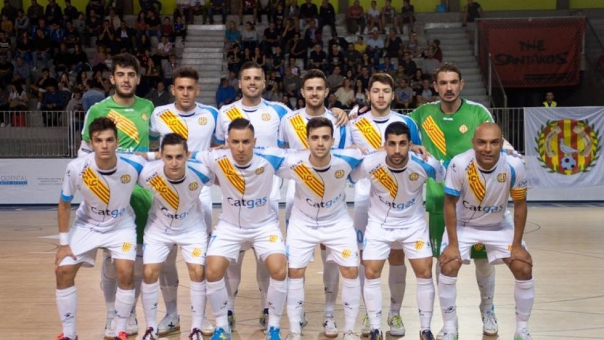 Los jugadores del Catgas Energia de Santa Coloma.-TWITTER / CATGAS