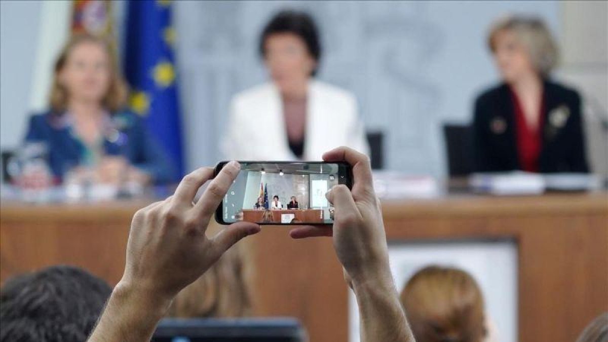 Rueda de prensa posterior al Consejo de Ministros.-JOSE LUIS ROCA