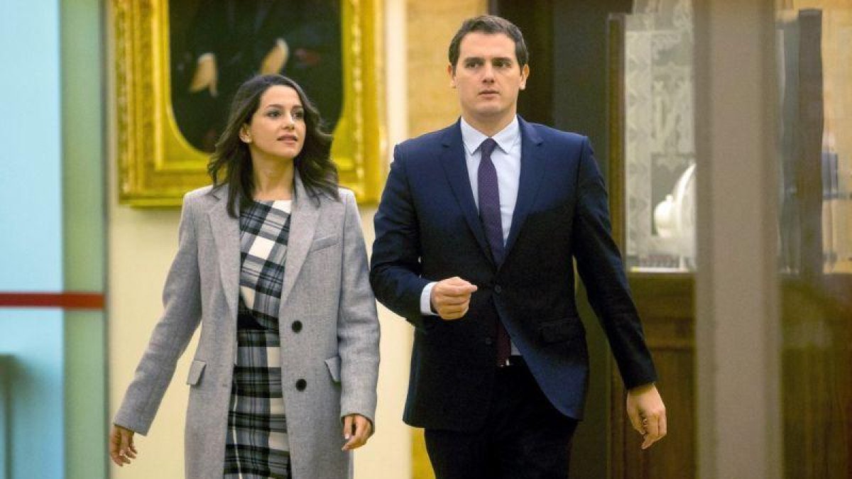El presidente de Ciudadanos Albert Rivera y Inés Arrimadas.-QUIQUE GARCIA (EFE)