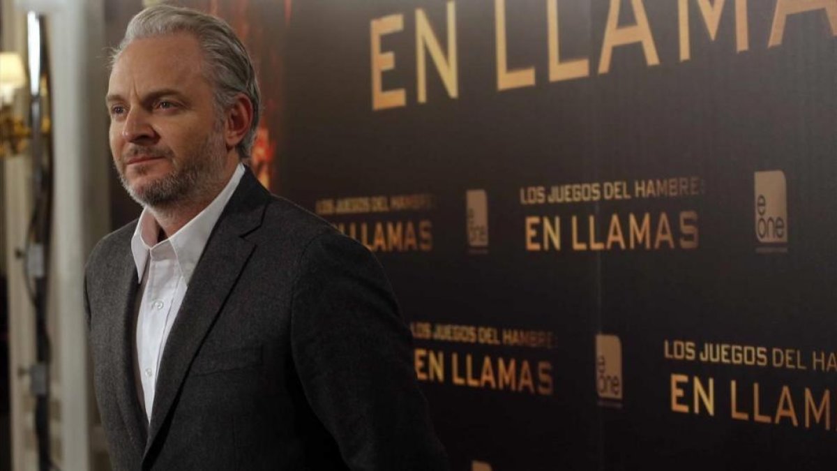 El director Francis Lawrence, en la presentación en Madrid de la película Los Juegos del hambre. En llamas.-AGUSTÍN CATALÁN
