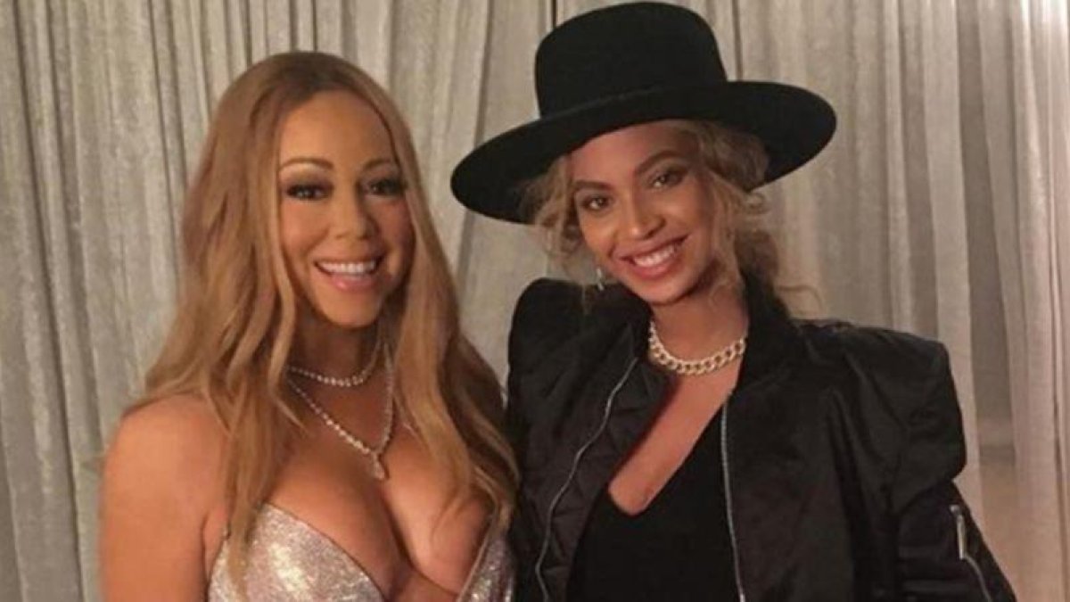 Mariah Carey y Beyoncé.-INSTAGRAM