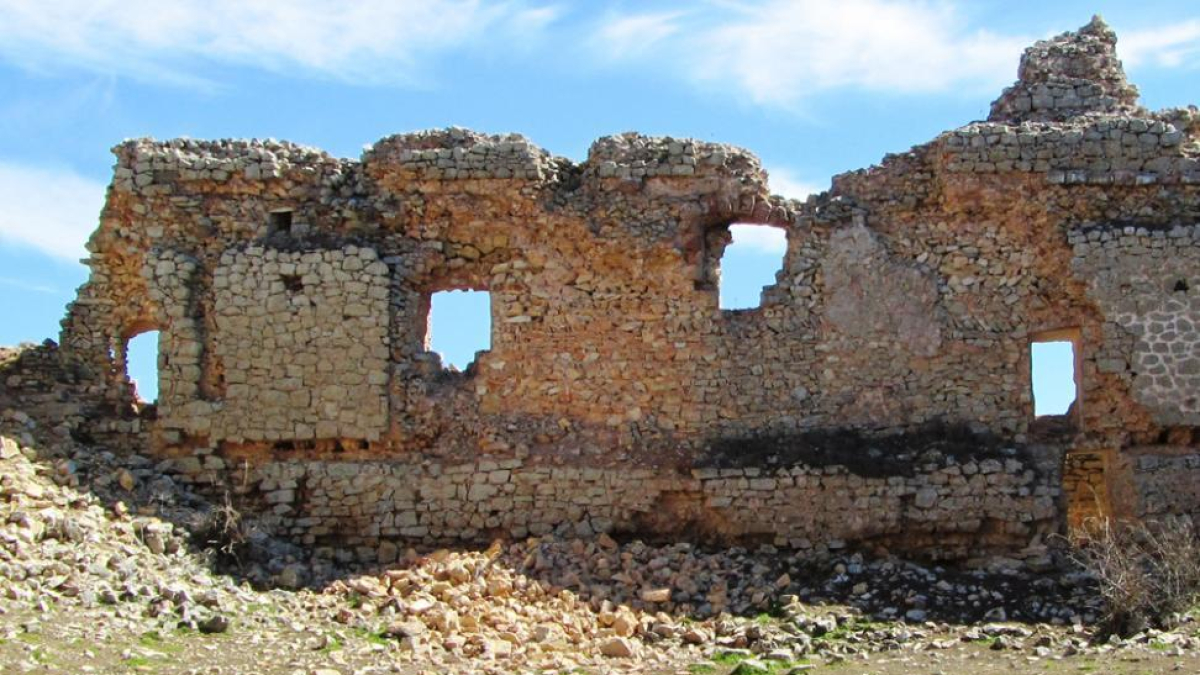 Derrumbes en el castillo de Caracena-Cedida