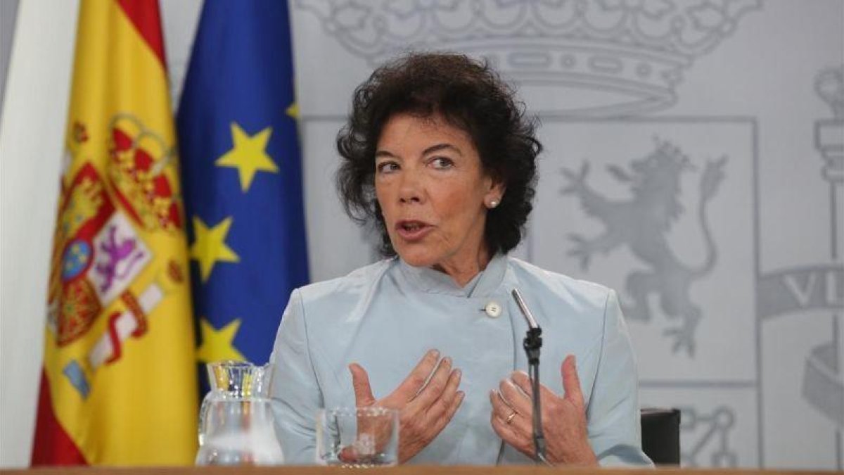 Isabel Celaá, portavoz del Gobierno.-DAVID CASTRO