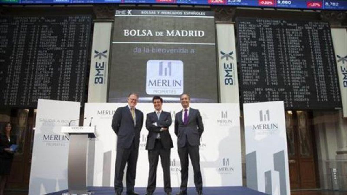 Representación de Merlin Properties en la Bolsa de Madrid.-EL PERIÓDICO