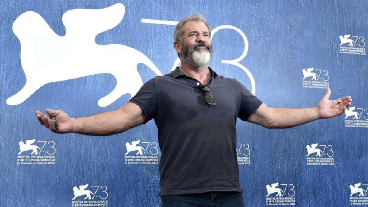 Mel Gibson, en la Mostra de Venecia.-TIZIANA FABI